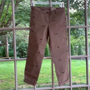 Adorable Parisian dachshund super soft chinos NWT